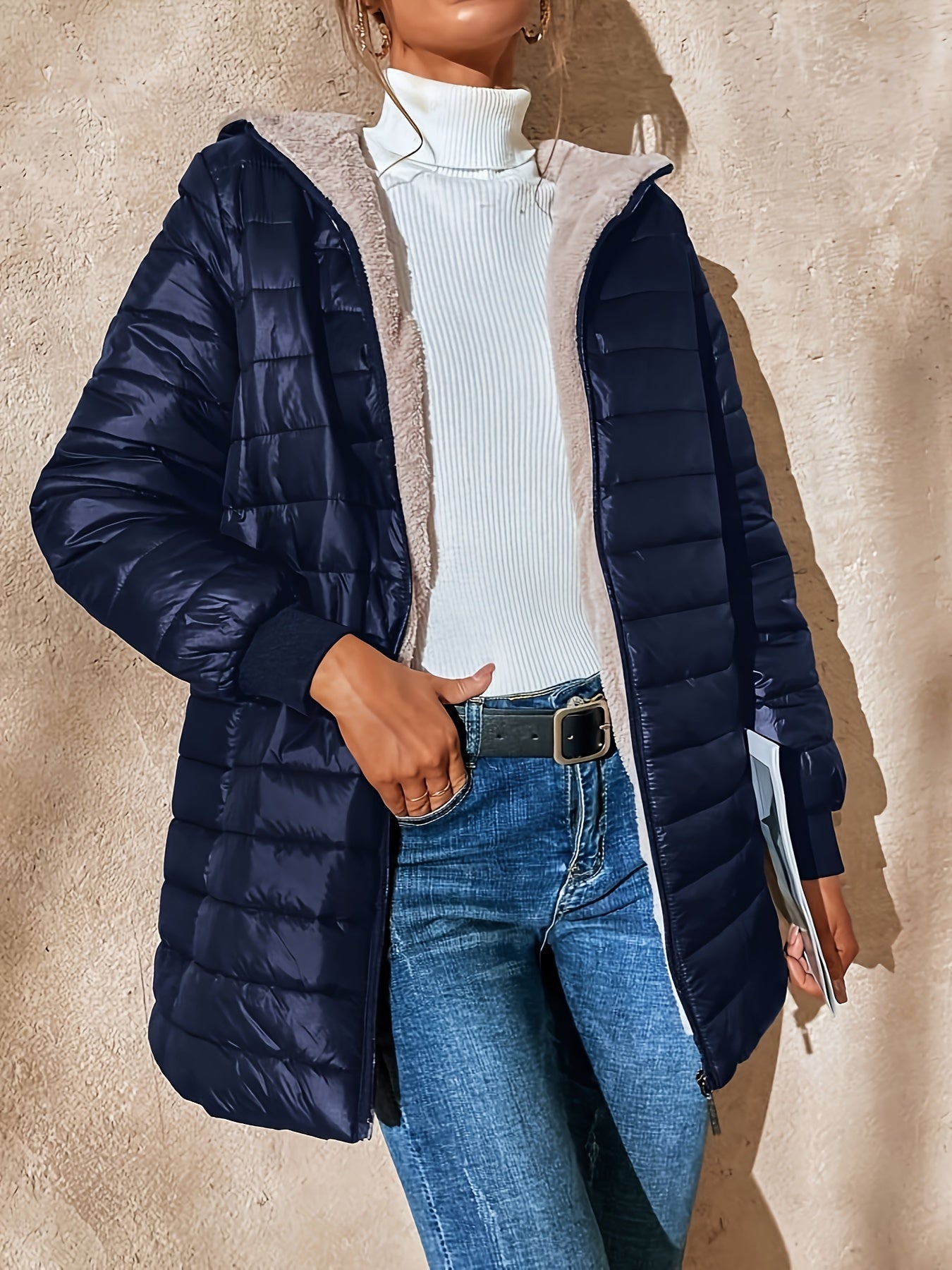 Enrica | Entspanntes langes Jacket
