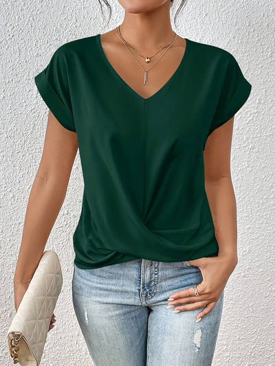 Gigi™ – Elegantes Top mit Schlitz und V-Ausschnitt