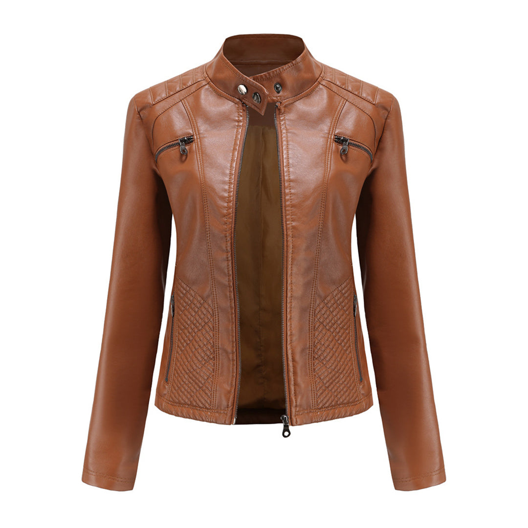 ANDRIJANA - Stylische Lederjacke