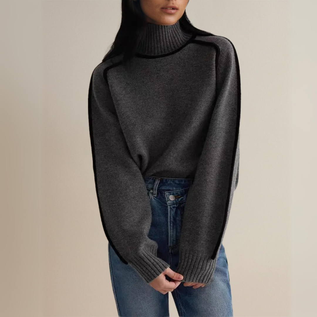 Claire™ - Eleganter Pullover mit hohem Kragen
