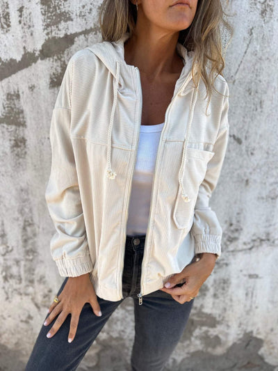 Ariellee™ - Prosta Jacke mit Kapuze und Reißverschluss